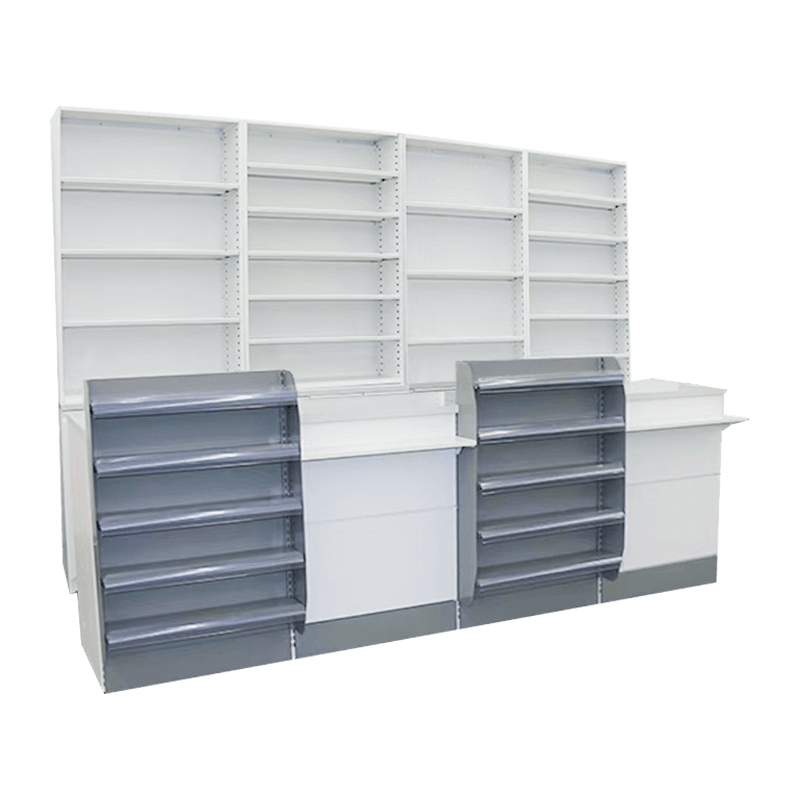 Vitrină minimalistă eficientă pentru magazinul de proximitate